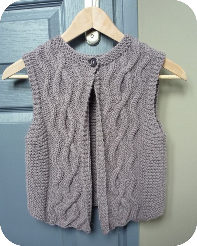 modèle gilet de berger à tricoter