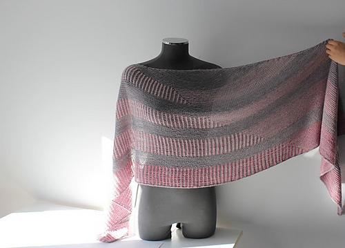 Modele de tricot de chale Reya de lilofil