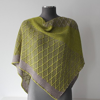 Shawl knitting pattern - LUGAS by Lilofil