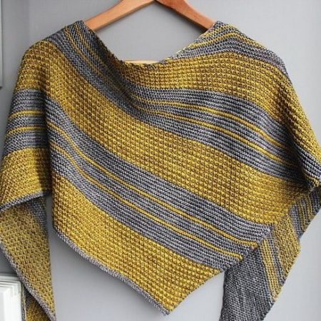 Modele tricot de chale Bryum de lilofil