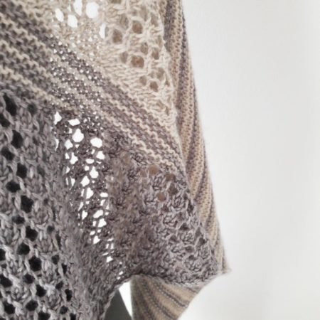 Modele de tricot de chale Spring's Kelias de Lilofil