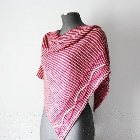 modèle tricot de chale Aralie modèle tricot chale Aralie de Lilofil