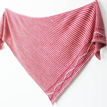 Shawl knitting pattern ARALIE by Lilofil