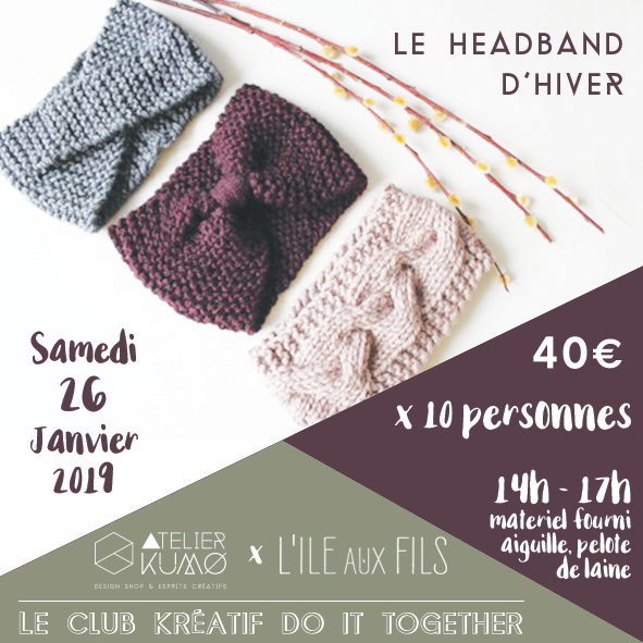 Tricotez votre headband pour l'hiver