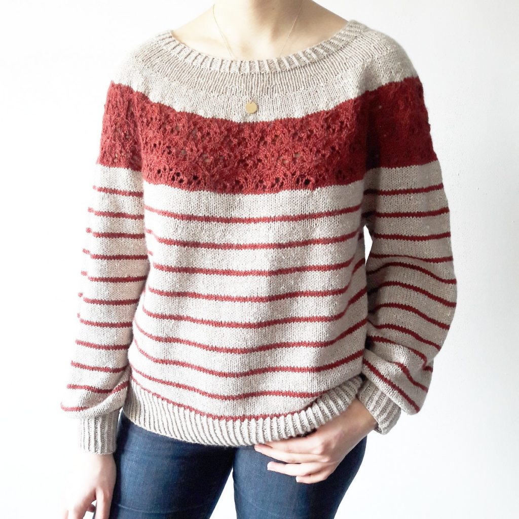 Sweater knitting pattern Sirell by Lilofil