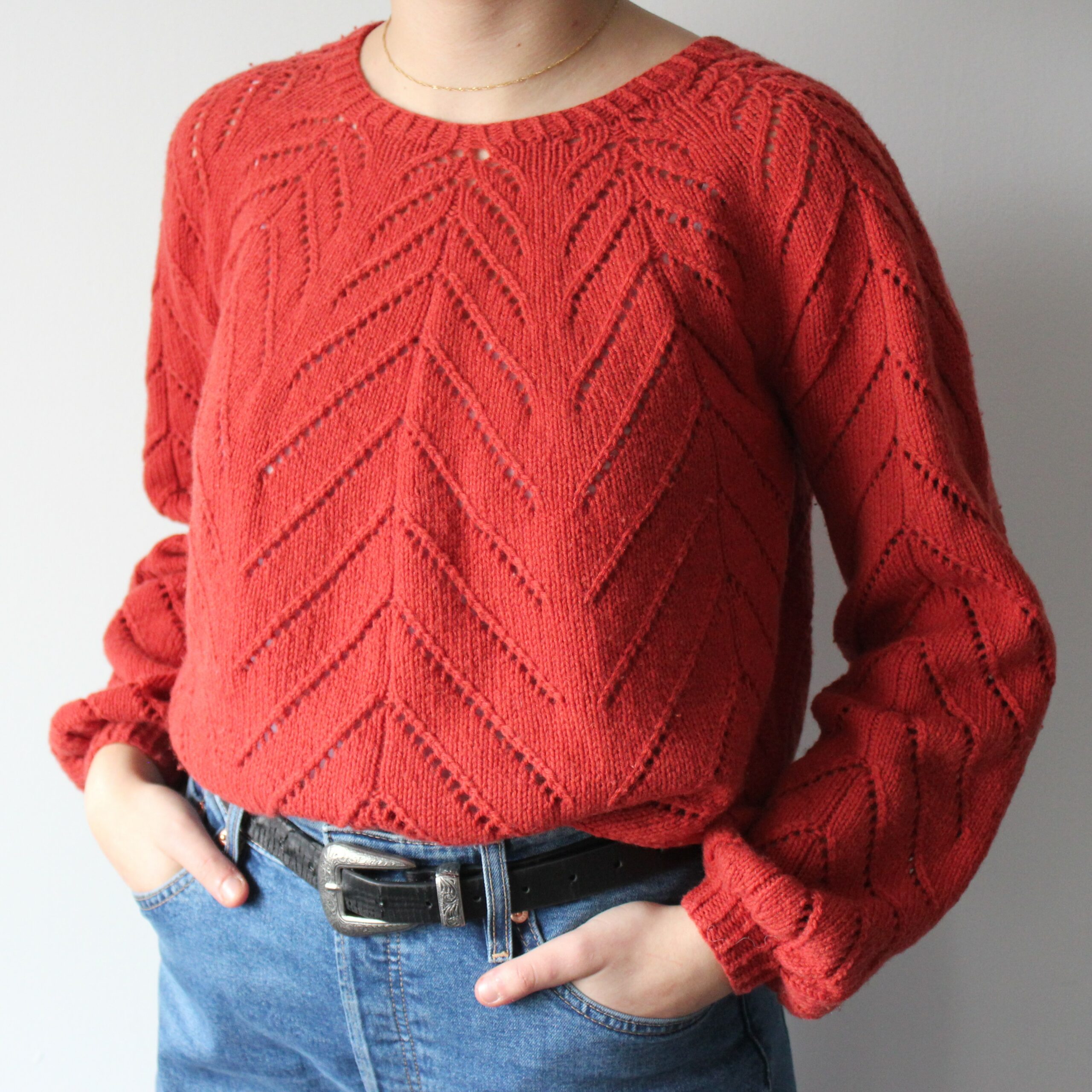 Modèle tricot de pull Louize - Explications détaillées PDF