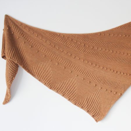 Modèle de tricot châle Tibesti