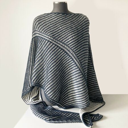 Modèle de tricot-châle Salouen