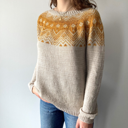 Modèle de tricot-pull Osmanthe