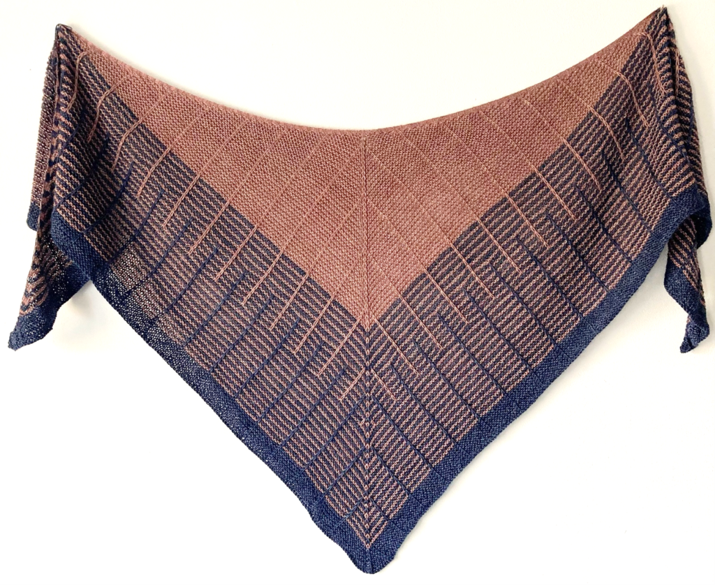 Modèle de tricot-châle Léloa