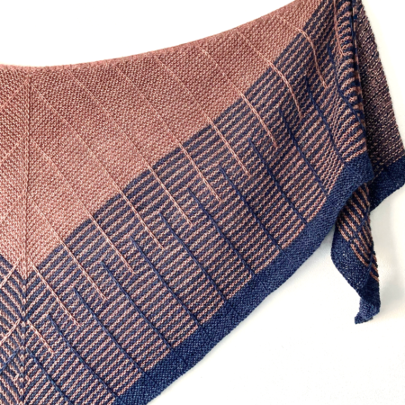 Modèle de tricot-châle Léloa