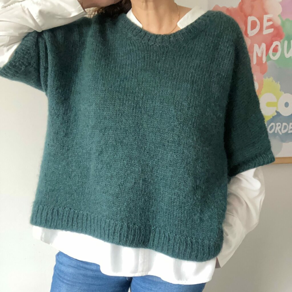 Modèle de tricot-pull Belouve